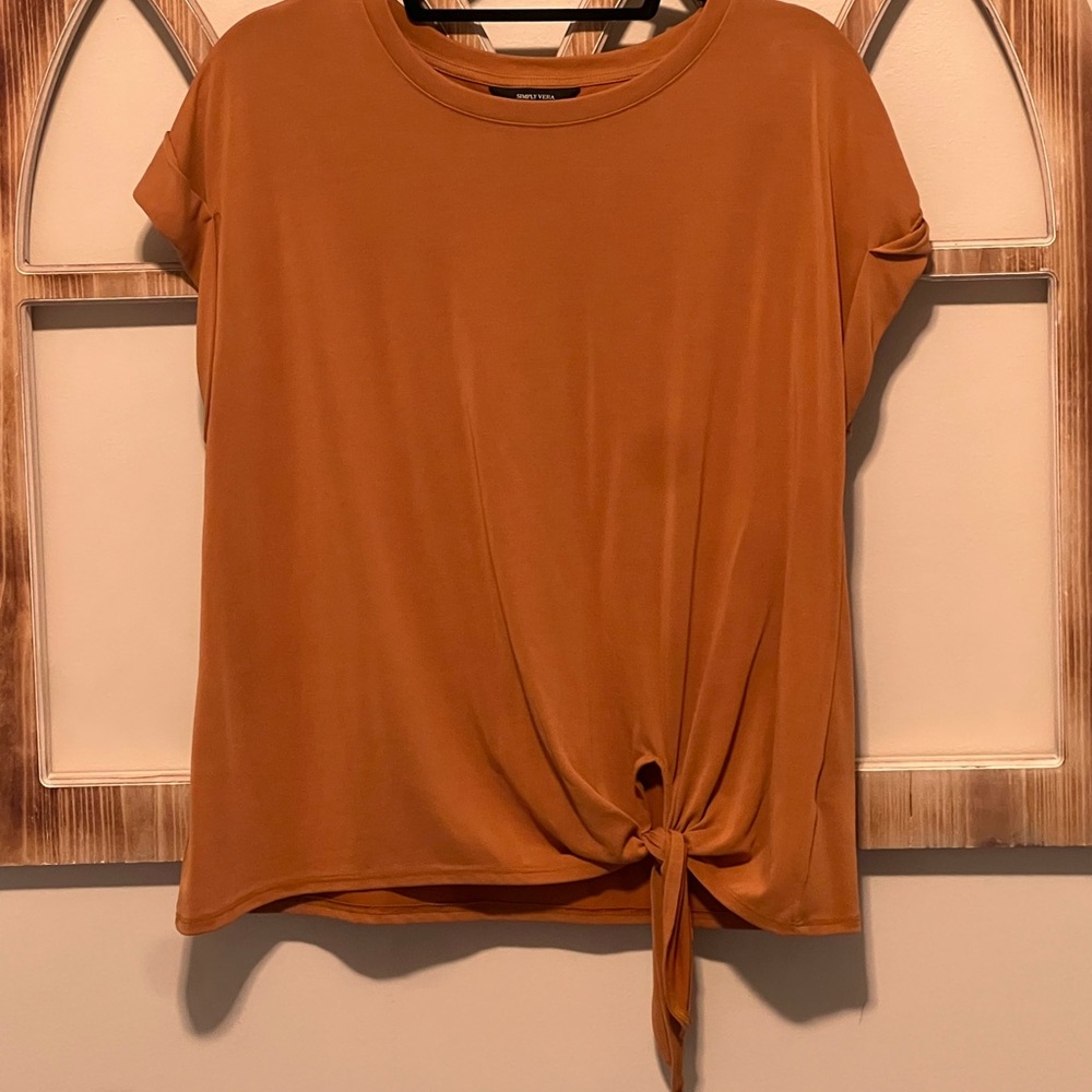 Women's Knot Front Top - Orange